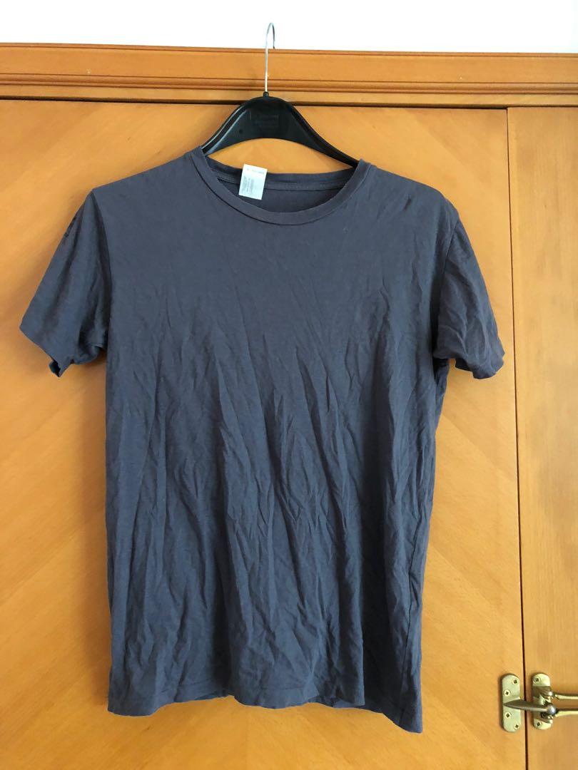 N. HOLLYWOOD grey blue crew neck T shirt size 36 made in Japan, 男