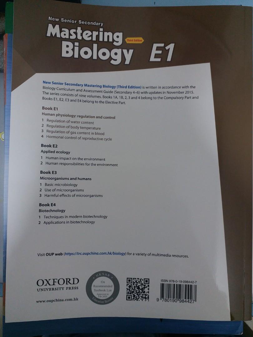 new senior secondary mastering biology E1 third edition, 興趣及遊戲, 書本 & 文具 ...