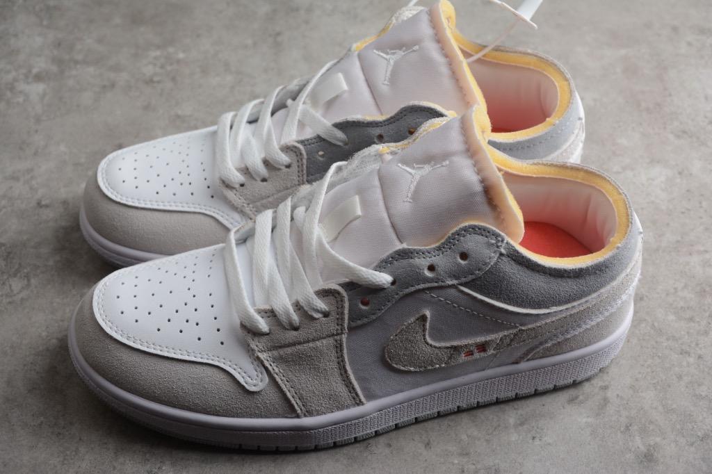 Nike air jordan 1 white low sale