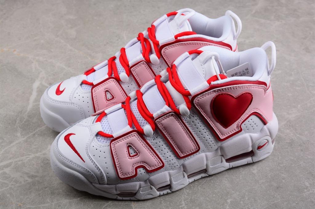 Air uptempo white and red clearance