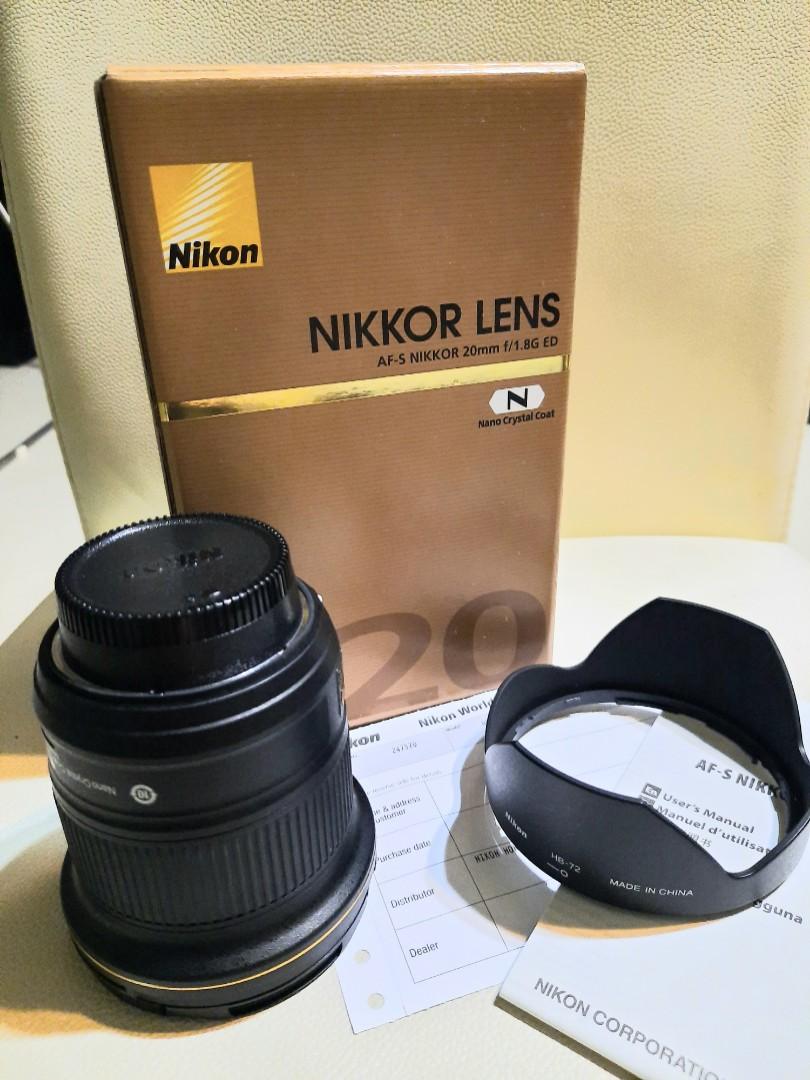 行貨Nikon af-s Nikkor 20mm f/1.8g ED 鏡頭, 攝影器材, 鏡頭及裝備