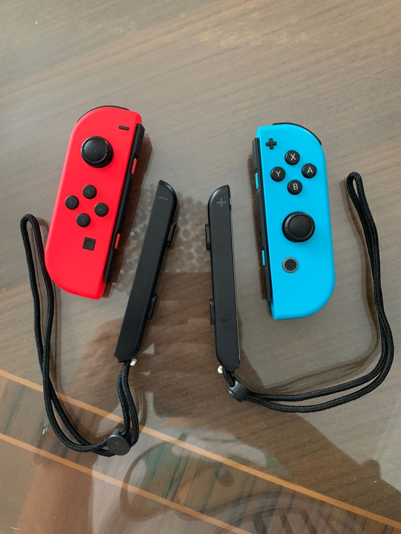 Mando Joycon Nintendo Switch Neon Red / Neon Blue