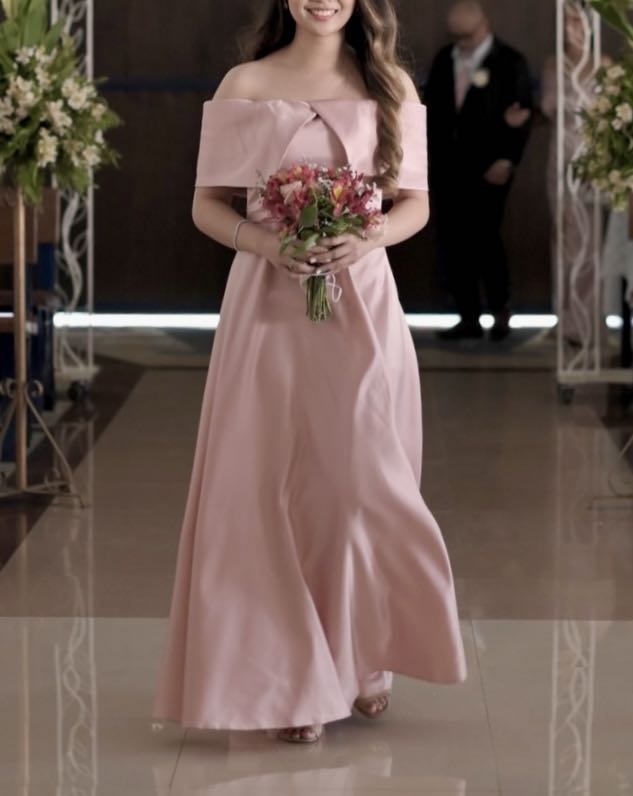 Off shoulder gown shop for maid of honor