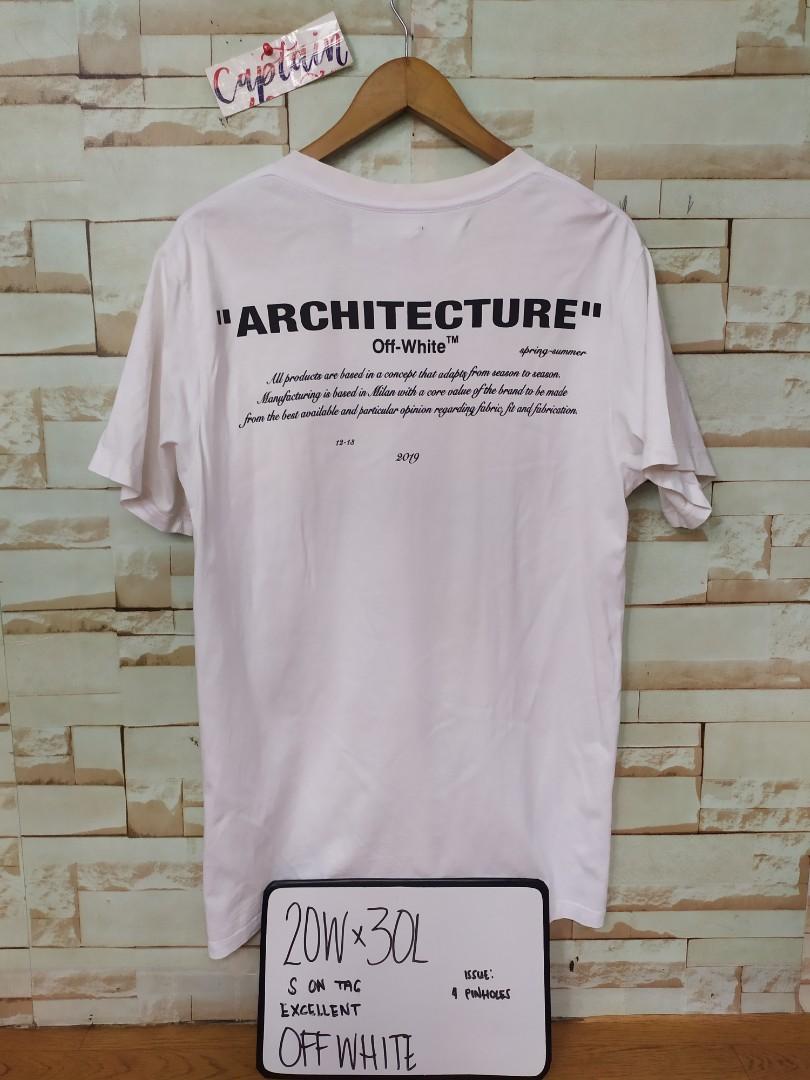 Off white Architecture tee Luxury Apparel on Carousell