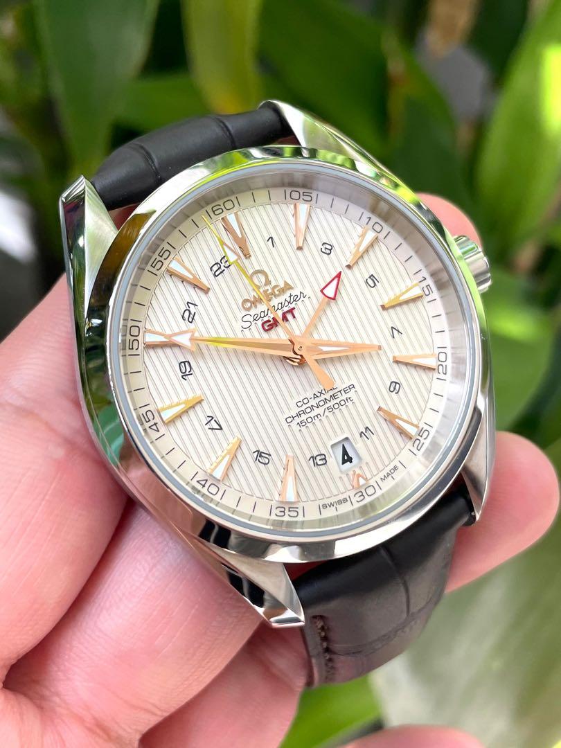 Omega Seamaster Aqua Terra Co-Axial Chronometer GMT, Men's Fashion, Watches   Accessories, Watches on Carousell
