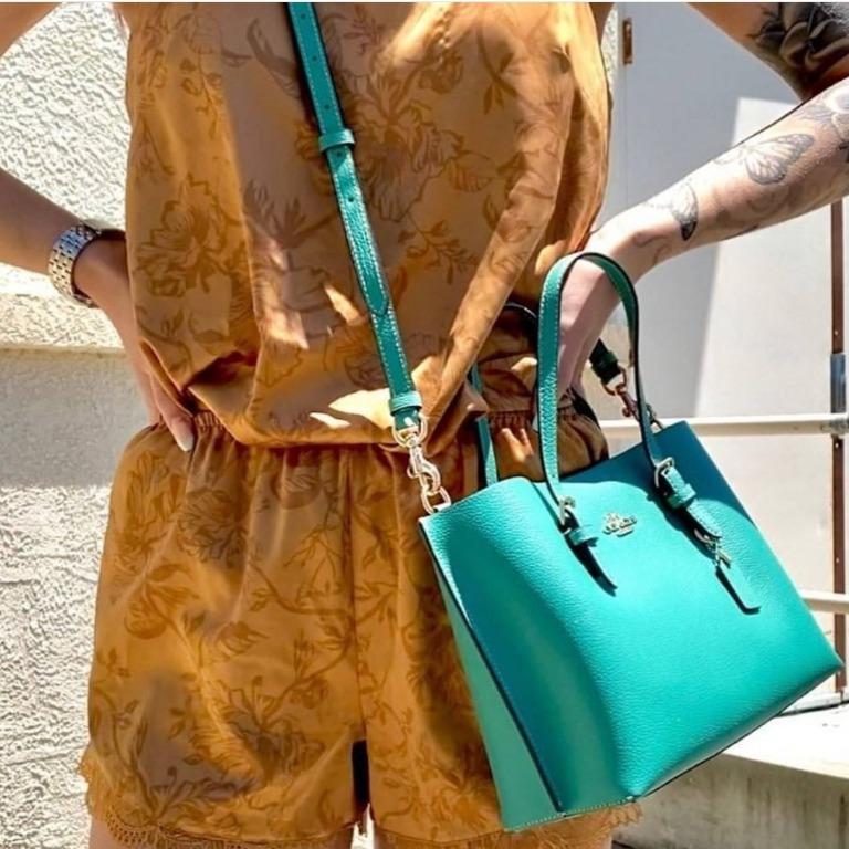 Original Coach Mollie Tote 25 In Double Face Crossgrain Leather C4084