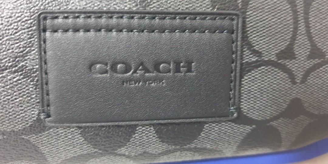 Original COACH Track Belt Bag In Colorblock Signature Canvas, Men's