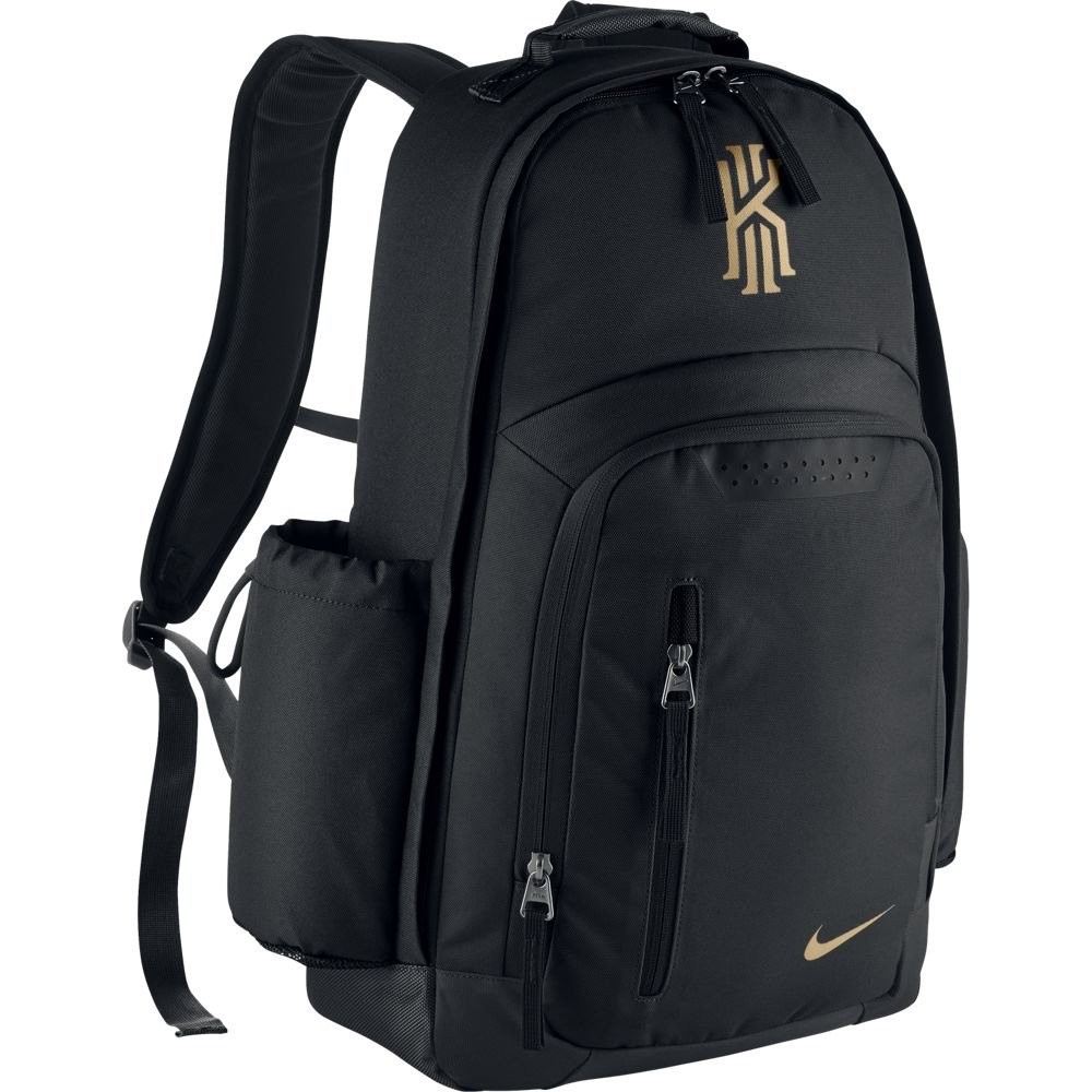 kyrie backpack black and gold
