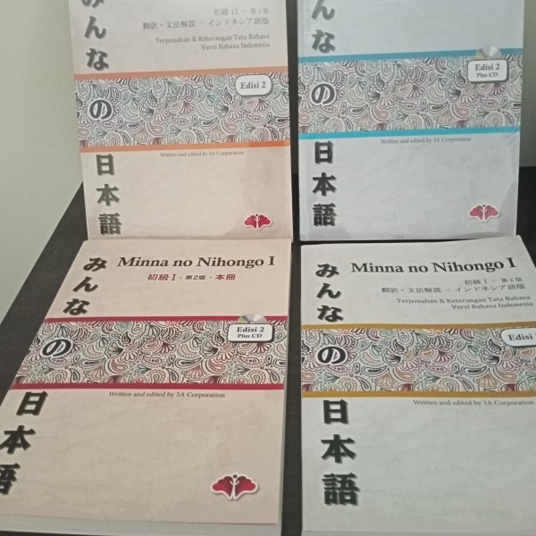 Paket Buku Minna No Nihongo Shokyu Beginner 1 Dan 2 Dan Terjemahan Bahasa Indonesia Buku Alat Tulis Buku Di Carousell