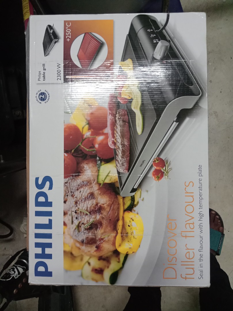 Philips hd4419/20 table grill 2300w, TV & Home Appliances, Kitchen