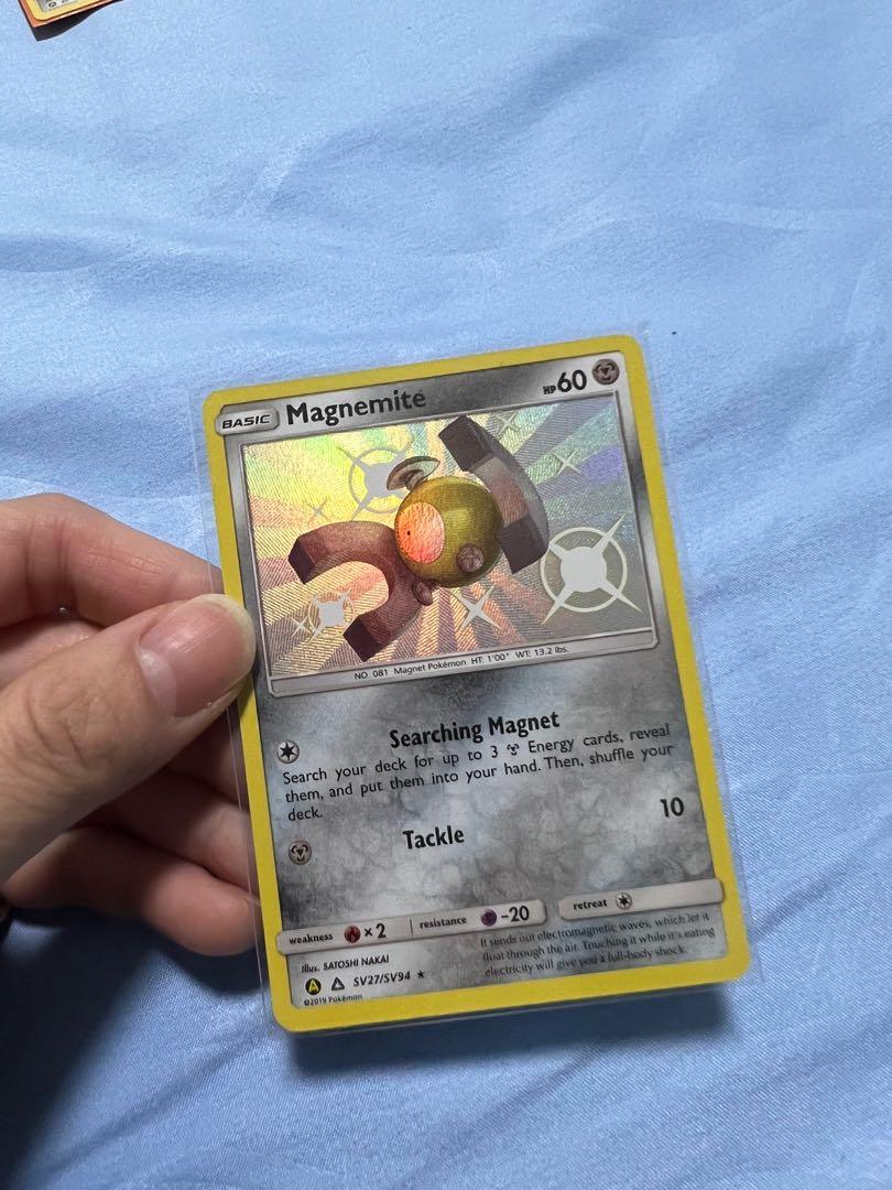 magnemite pokemon card shiny SV28/SV94 Magneton | Rare Holo Card | Hidden Fates Shiny Vault main image 1