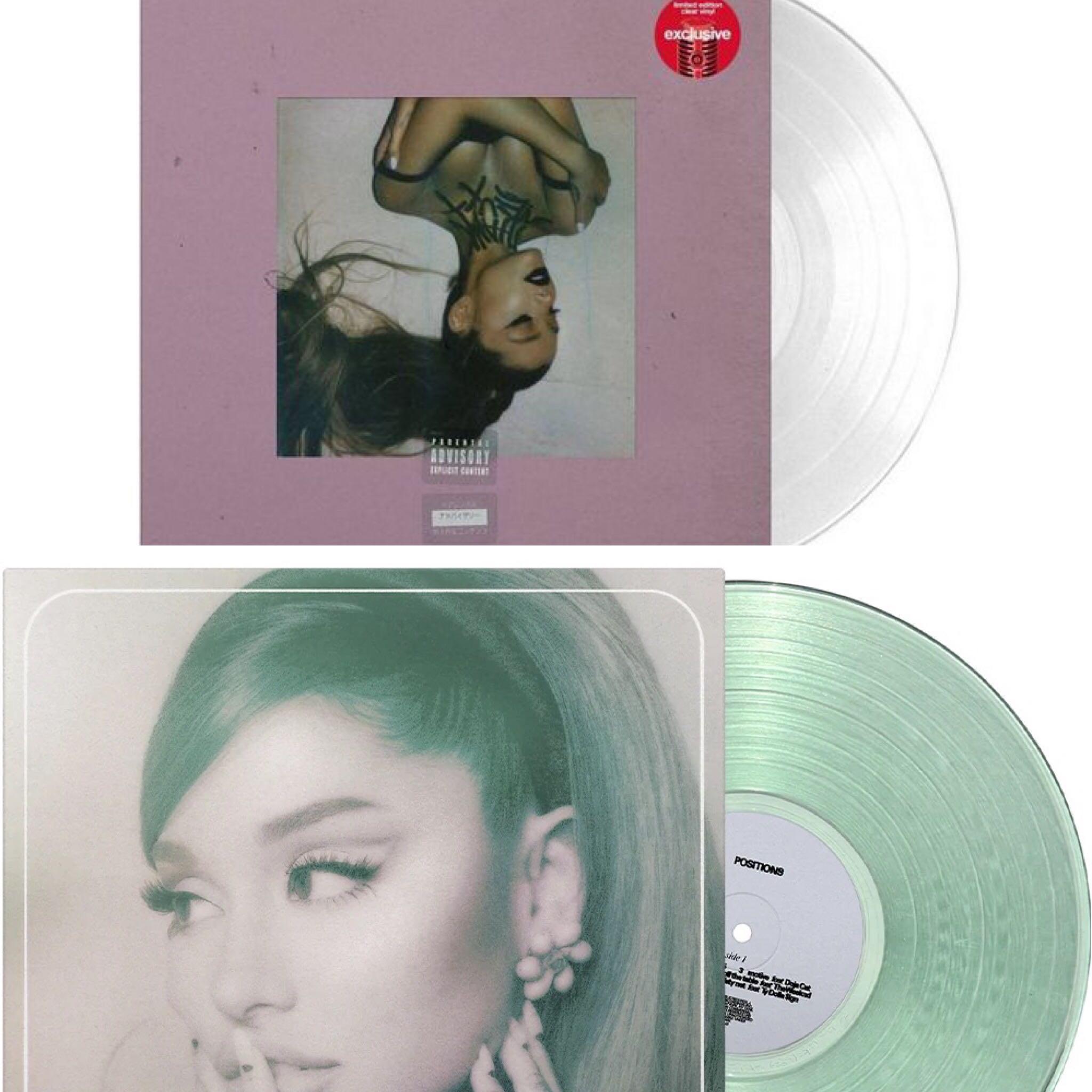 Pre-loved) Ariana Grande - “thank u, next” target clear 2LP vinyl