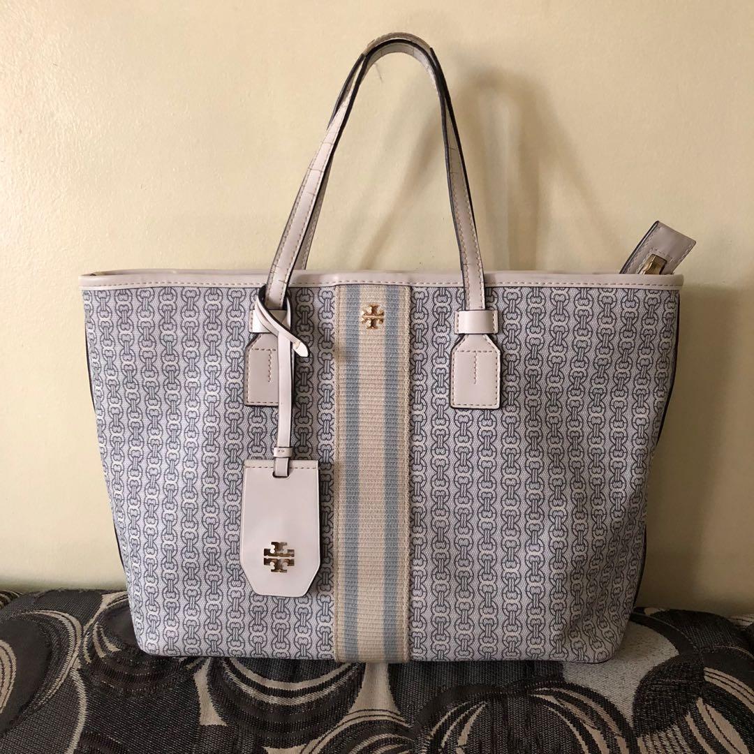 Tory Burch Floral Tote, Luxury, Bags & Wallets on Carousell