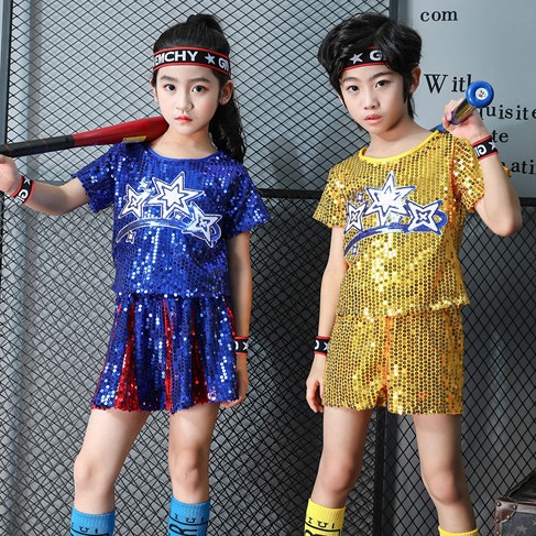 Preschool Concert Costume Dance Stage Wear Hip Hop Dance Sequin
