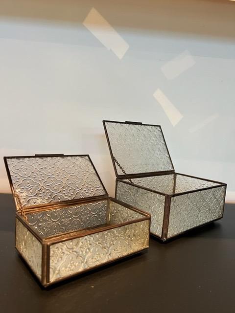 Pressed Glass Jewelry Box Women s Fashion Jewelry Organisers