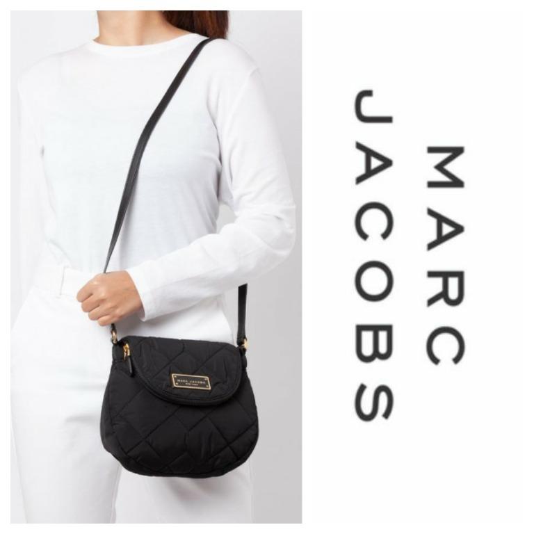 marc jacobs logo quilted phone crossbody bag