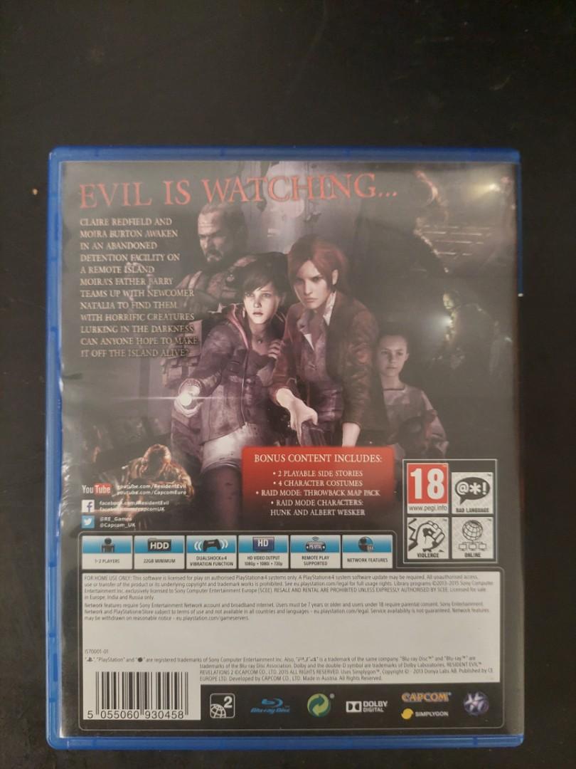 Resident Evil Revelations 2 (PS4), Video Gaming, Video Games, PlayStation  on Carousell