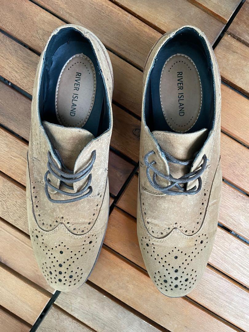 River island tan top brogues