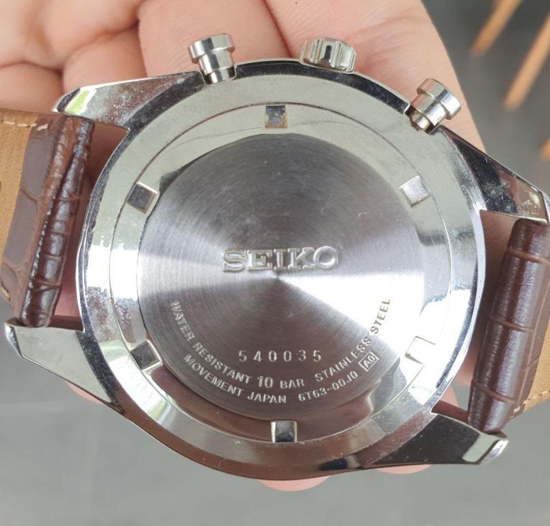 Seiko Chronograph 100M 6T63-00J0, Men's Fashion, Watches & Accessories,  Watches on Carousell