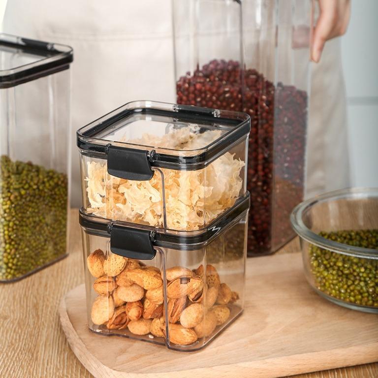 SO Airtight Lock Food Container Kitchen Storage Food Box Spice Jar Multi purpose Leak Proof Grain Storage Furniture Home Living Kitchenware Tableware Cookware Accessories on Carousell