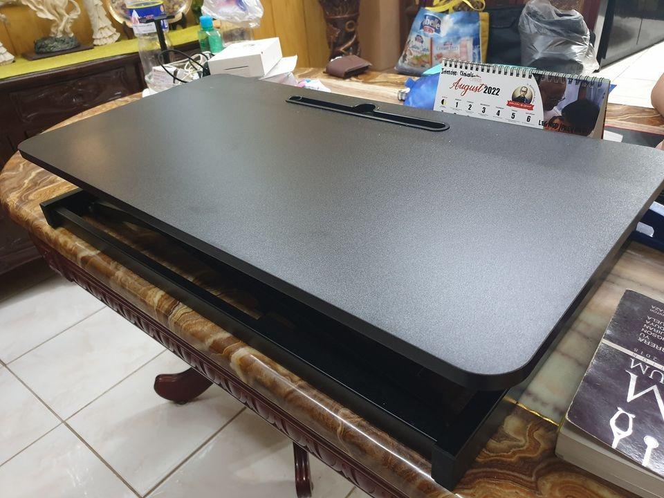 STANDING DESK CONVERTER (Category: Office Furniture & Fixtures) located in Dasmarinas. Submitted by codeemman (Listing ID 1169902652, Image 1). Description: Bought it just last February 2022 Did not install the keyboard & mouse tray - still in a box RFS: will upgrade to a desk with wheels [PAYMENT OPTIONS] ▪ GCASH Only. Will not cater CoD (Cash on Delivery). ▪ Note: Payment first before booking for delivery (Lalamove). [SHIPPING] ▪ Lalamove only 