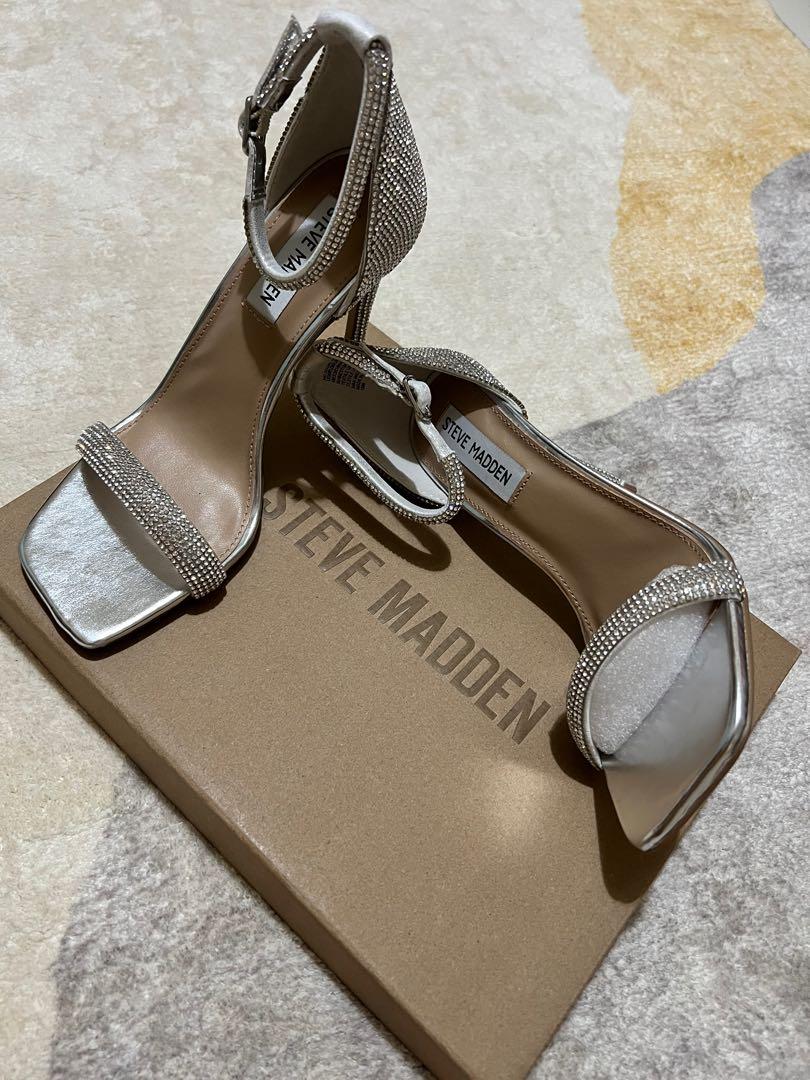 Steve Madden Rhinestone Heels Women s Fashion Footwear Heels on Carousell