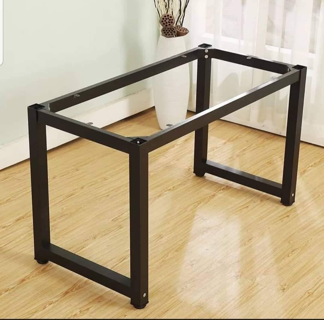 table frames 100% metal meja kaki sahaja 100% besi, furniture