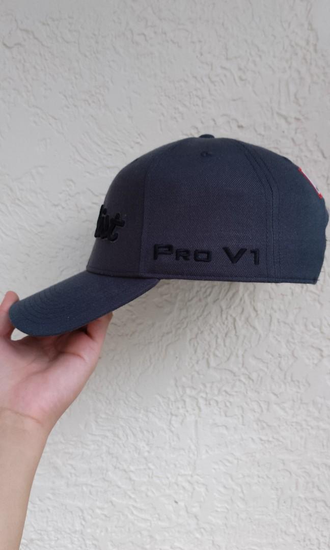Casquette Titleist FJ Pro V1 - Logo Brodé - Ajustable - Gris - Unisexe