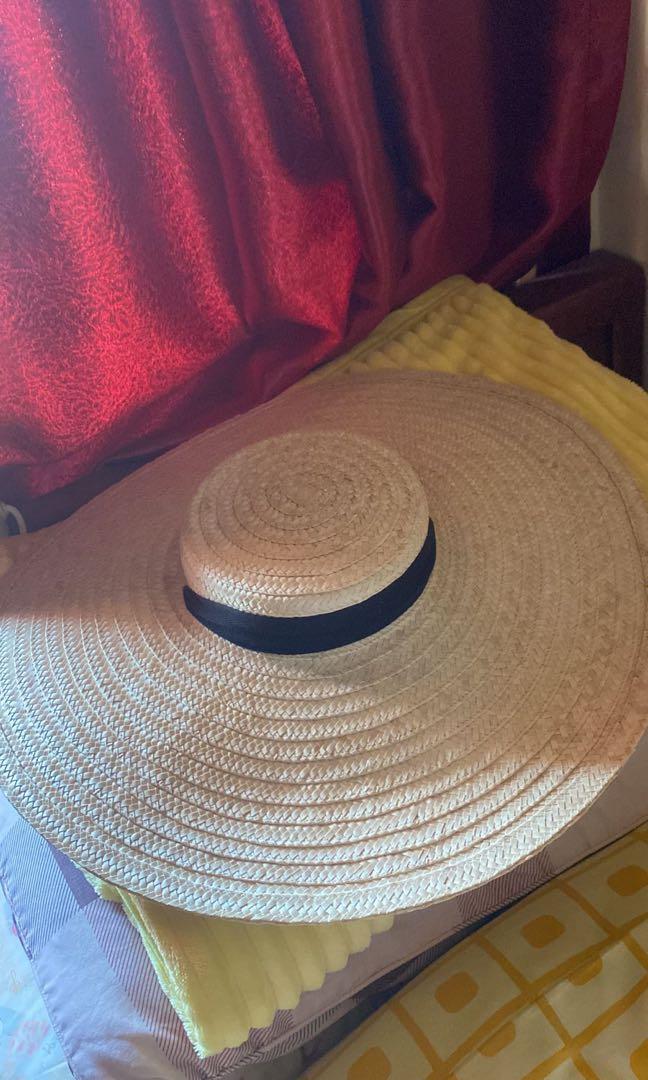 Topi jerami anyam pantai asli bali 