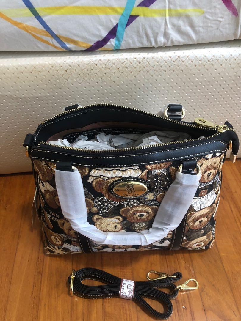 TTWN Premium Hand Carry Bear Bag, Women's Fashion, Bags & Wallets
