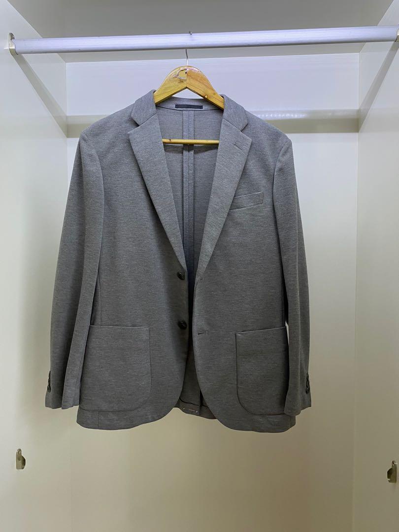 Uniqlo best sale grey blazer