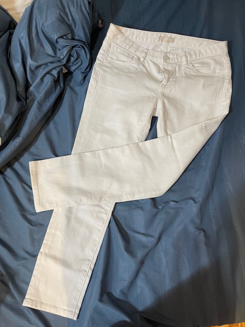 Uniqlo White Denim Jeans (Waist 28in 