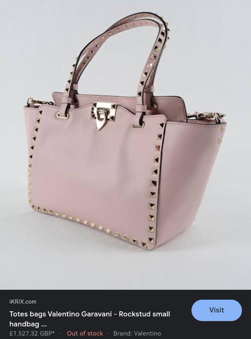 Valentino garavani rockstud top vitello tote bag