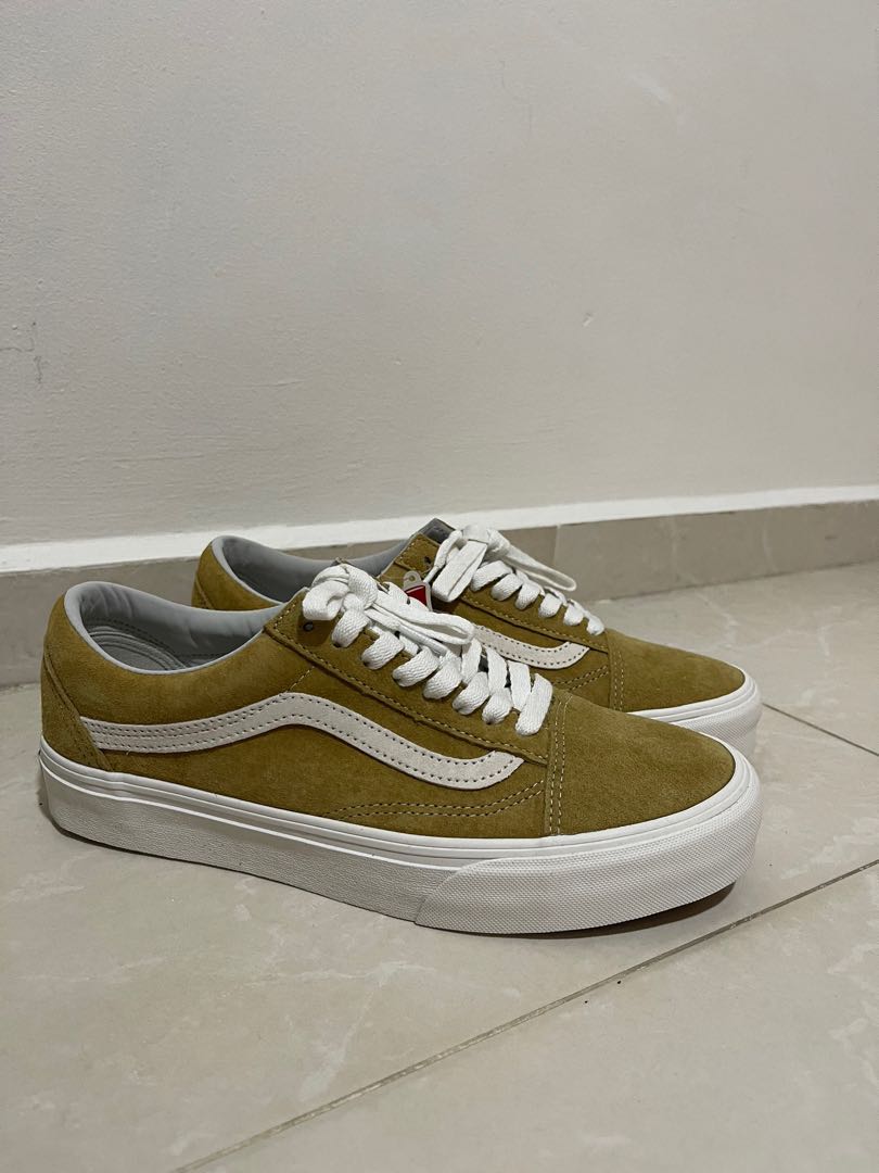 Old school vans khaki hotsell