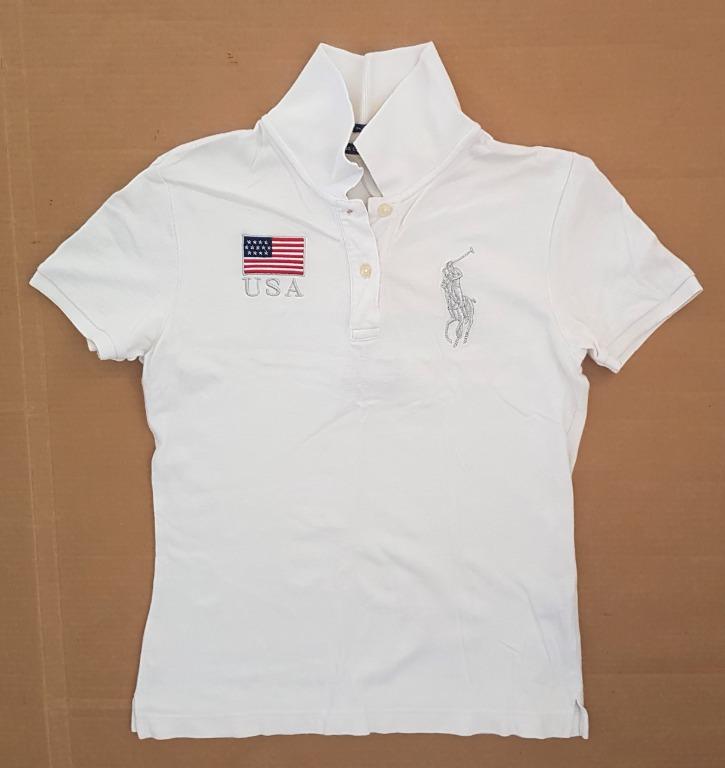 Ralph lauren polo shirt with american flag outlet