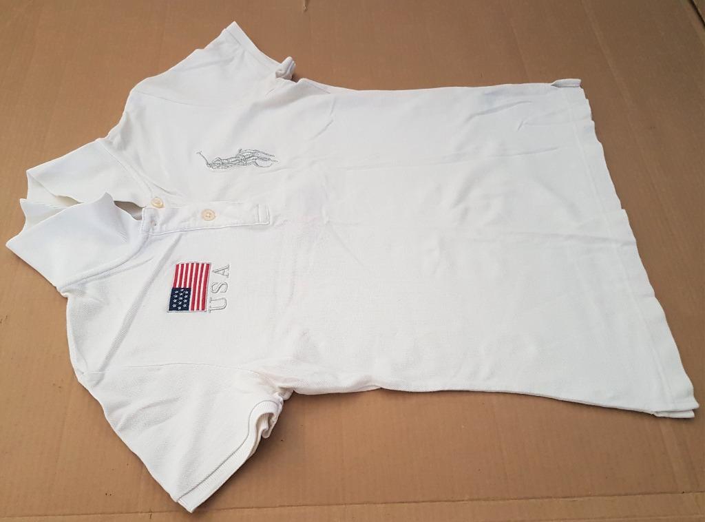 Ralph lauren polo shirt with american flag top