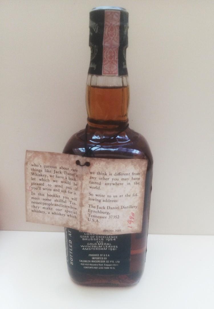 Vintage Jack Daniel's Old No. 7 Tennessee Sour Mash Whiskey ...