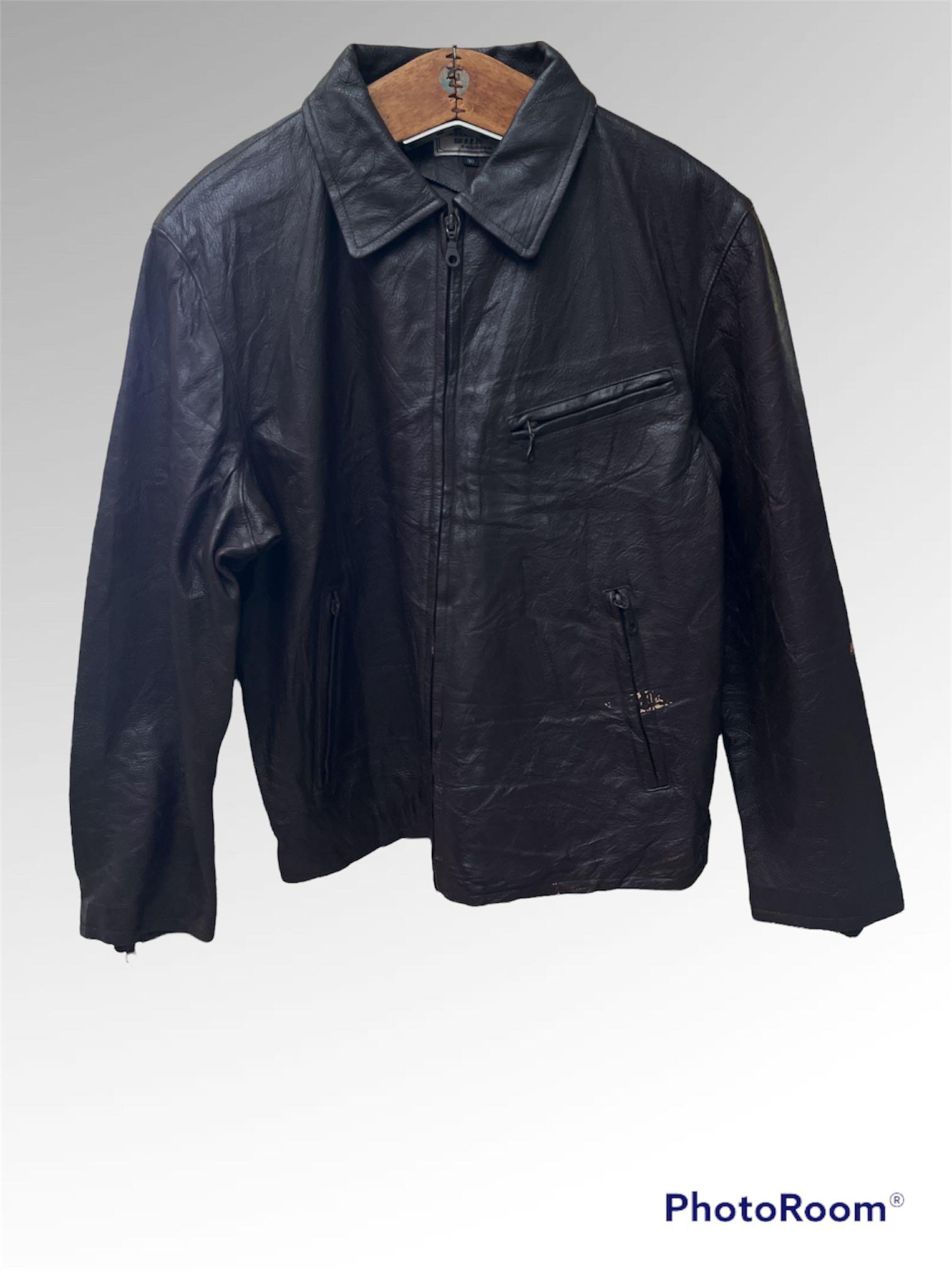 Vintage Leather Jacket Leather Silk 
