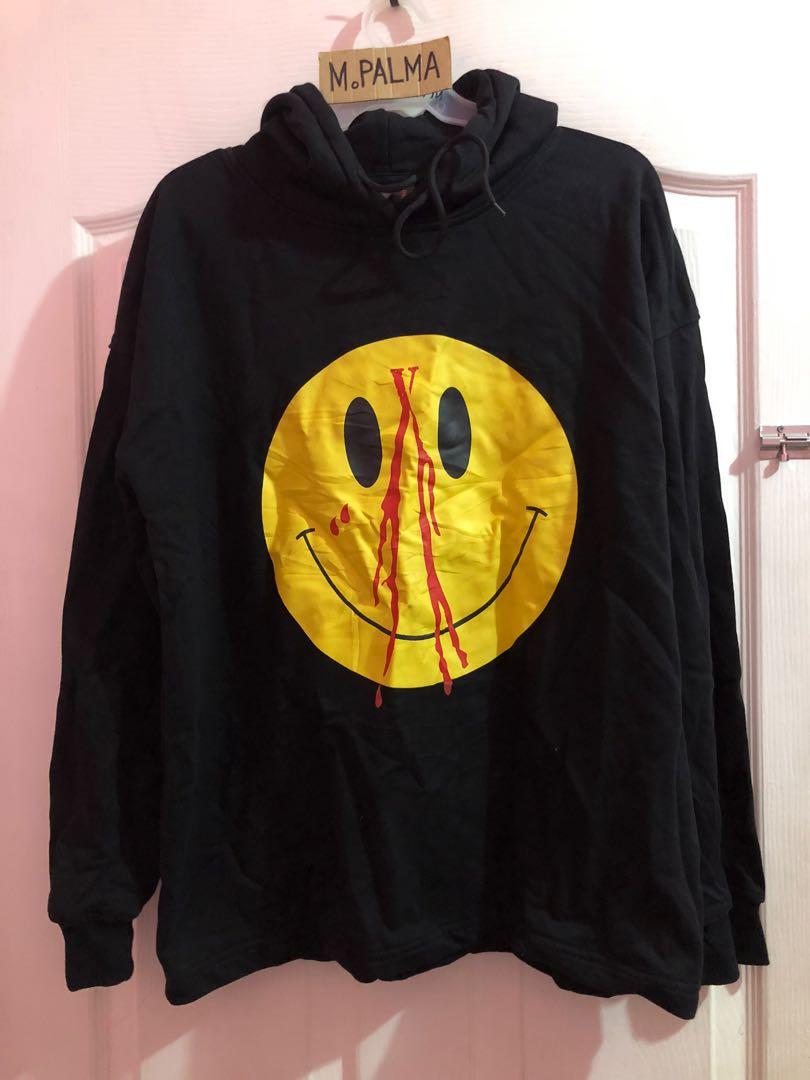 Smiley face vlone hoodie clearance