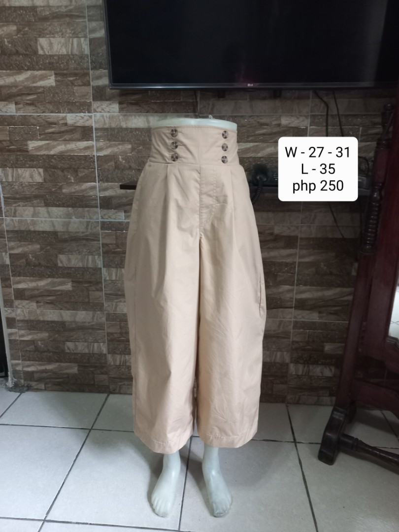 Wideleg Pants, Women's Fashion, Bottoms, Other Bottoms on Carousell