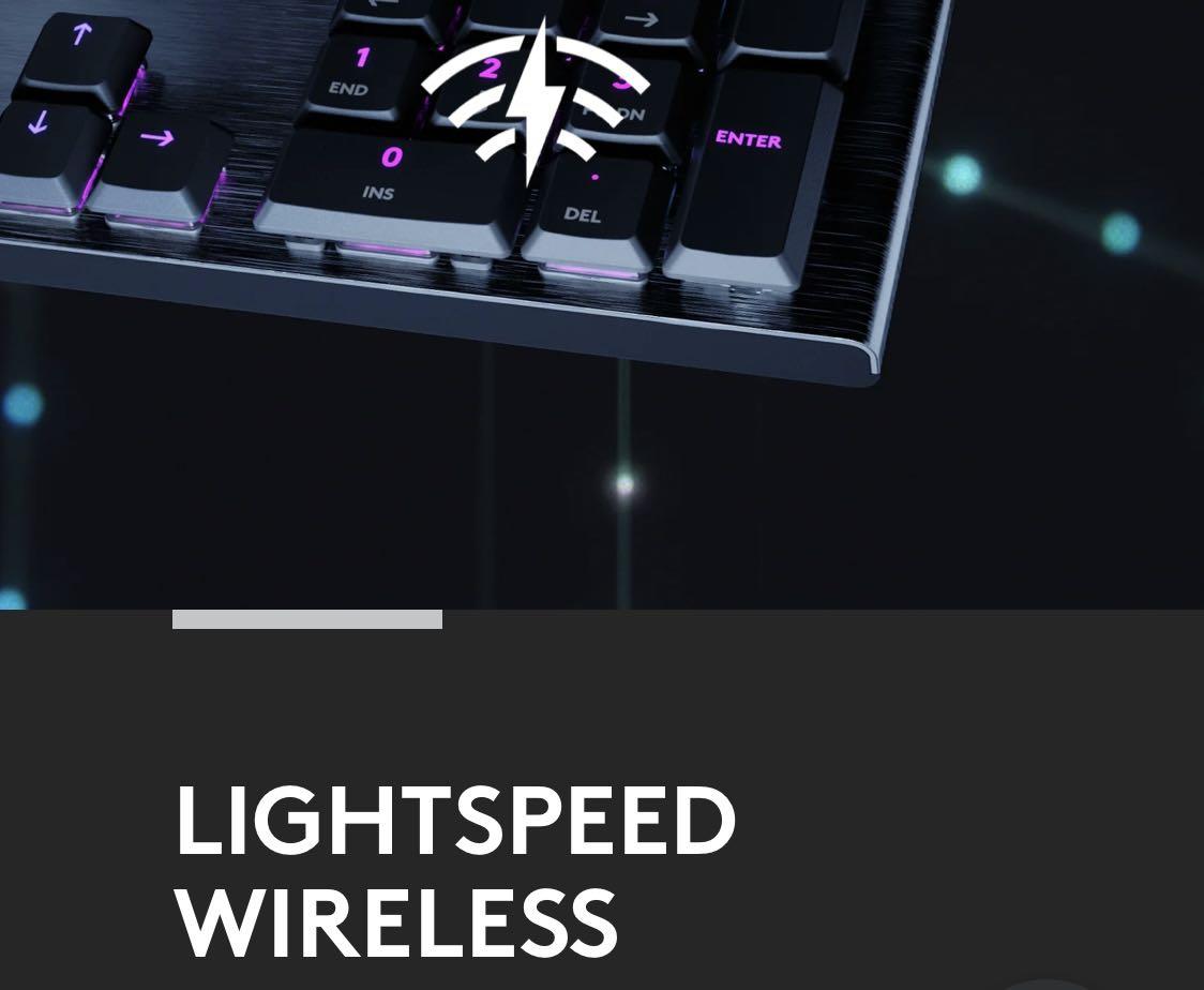 Logitech G915 Wireless RGB Mechanical Gaming Keyboard , Computers