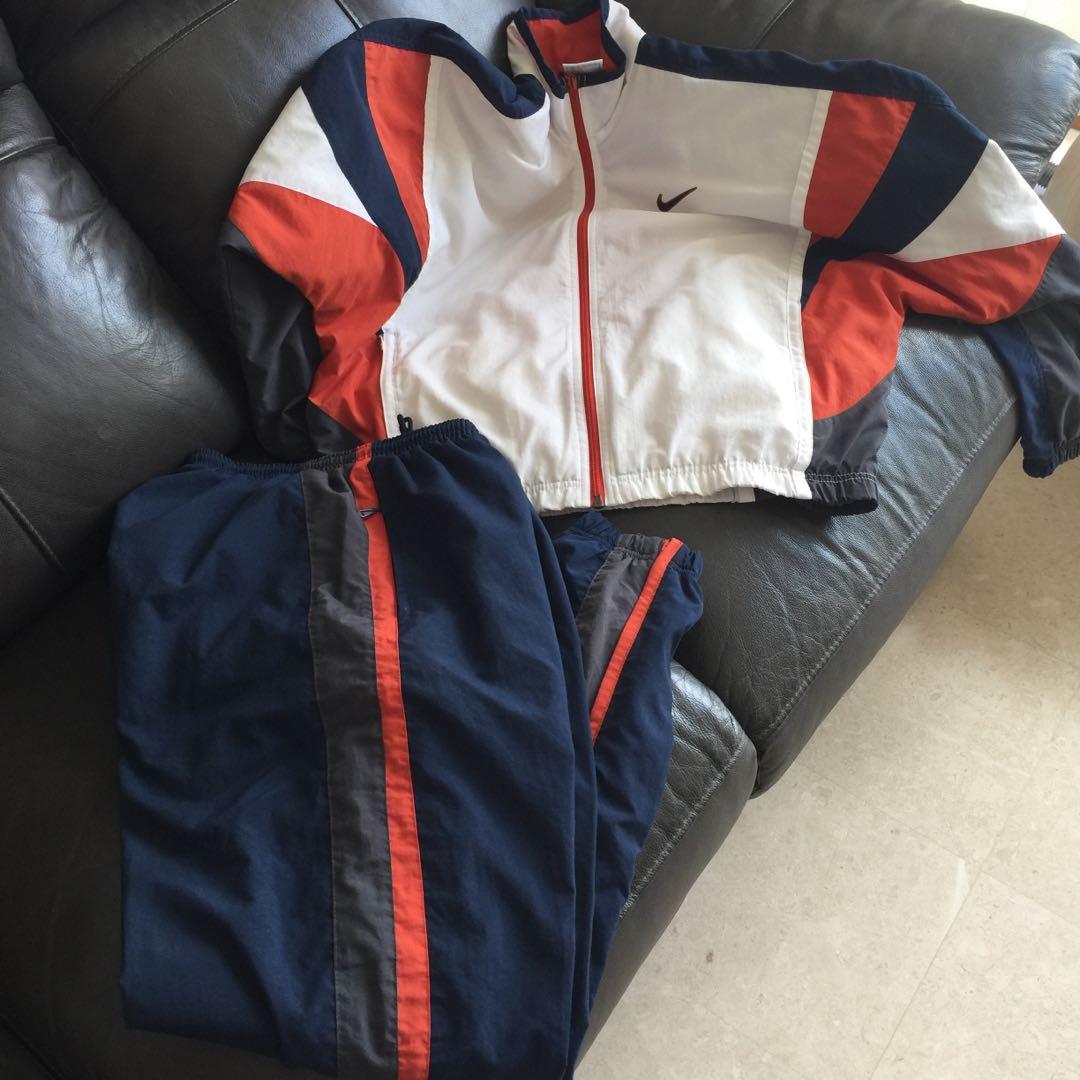 Women s Retro Nike Track suit Men s Fashion Activewear on Carousell