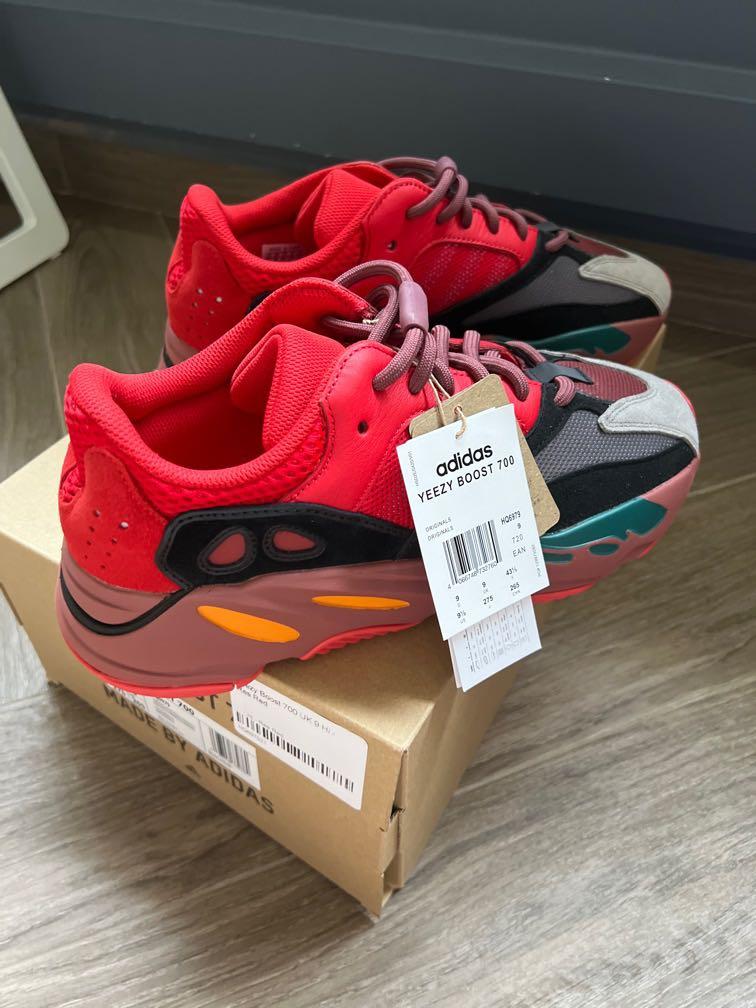 yeezy boost 700 red Men s Fashion Footwear Sneakers on Carousell