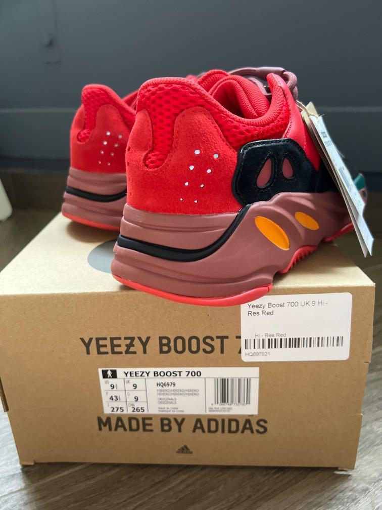 yeezy boost 700 red Men s Fashion Footwear Sneakers on Carousell