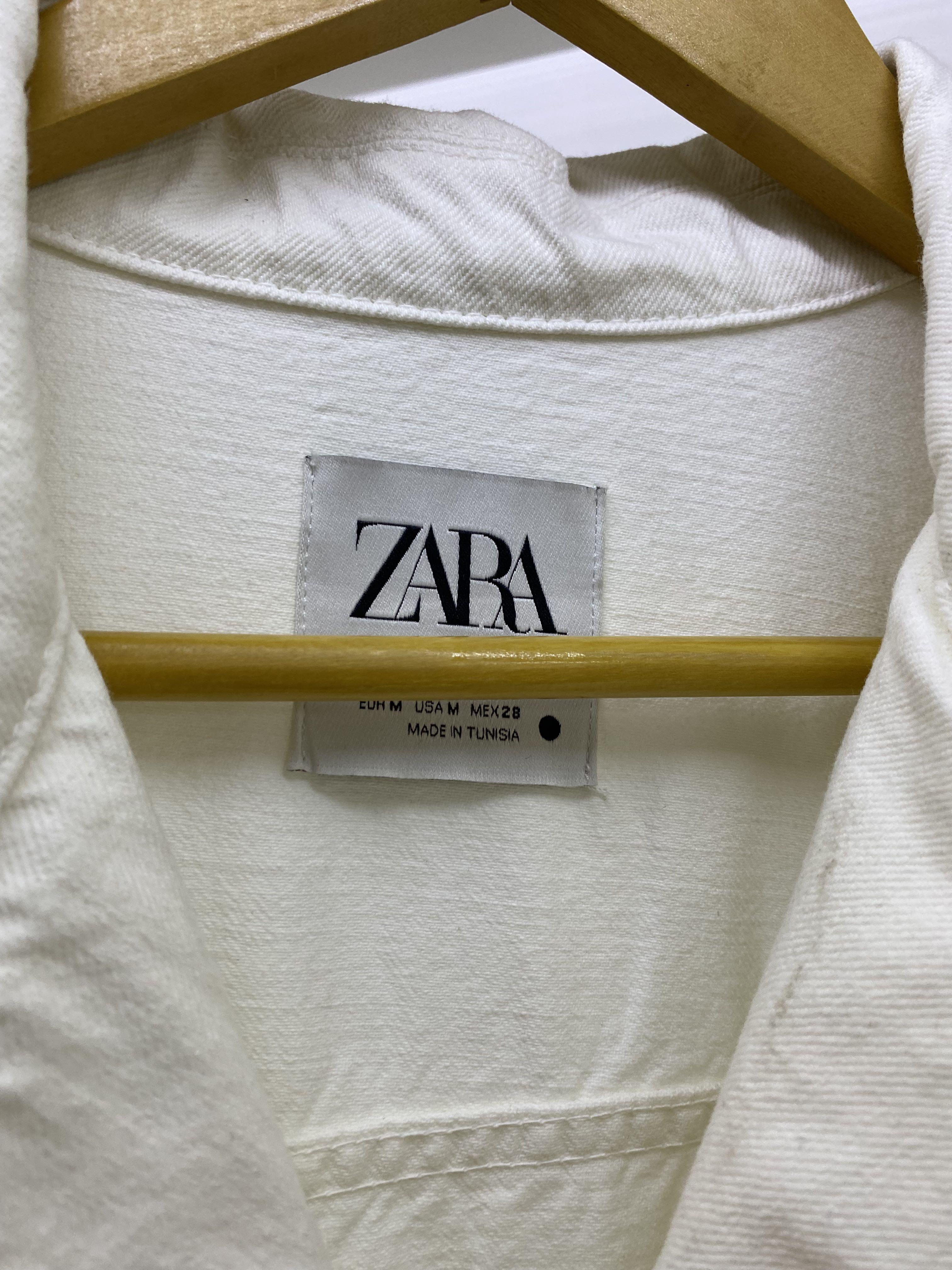 ZARA WHITE DENIM JUMPSUIT, Women's Fashion, Dresses & Sets, Jumpsuits on Carousell