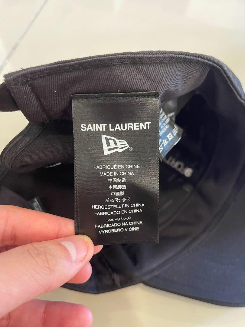 Saint Laurent x New Era YSL Monogram Cap Black