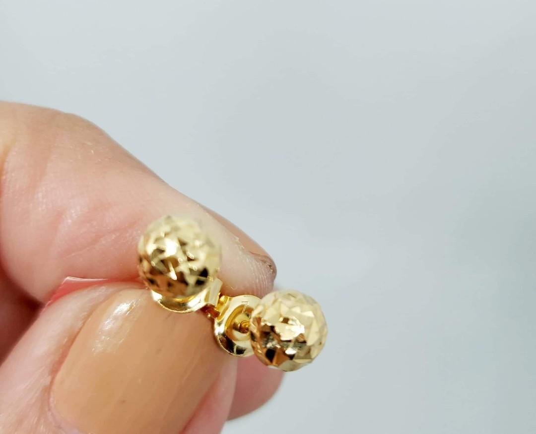 Half pawn gold deals earrings
