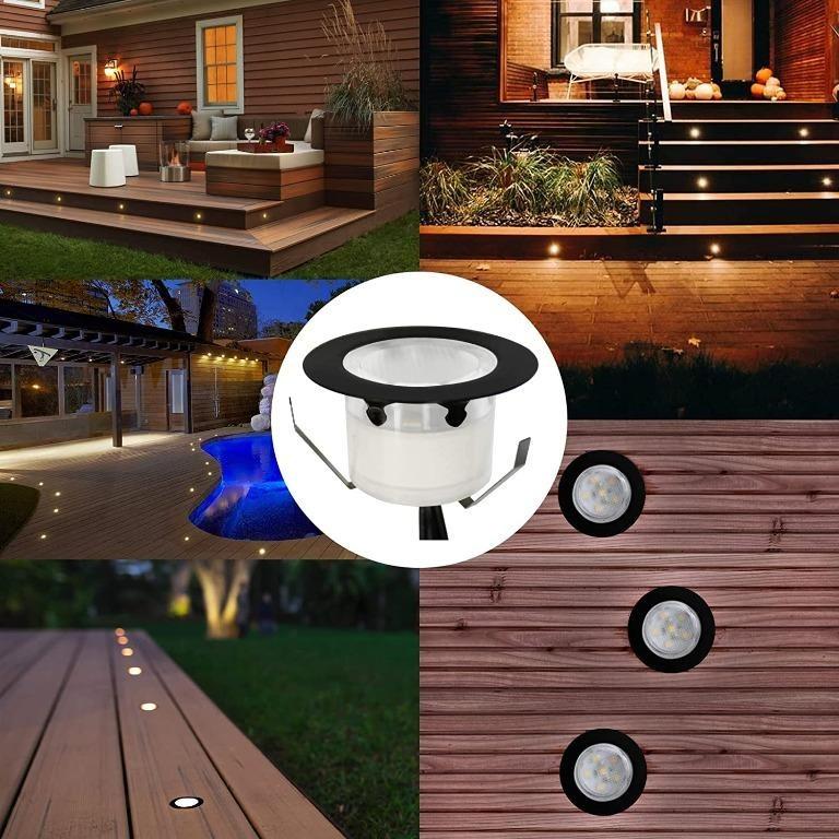 2500) YZGWZLD Recessed LED Deck Lights Kits,10Pack Φ1.78