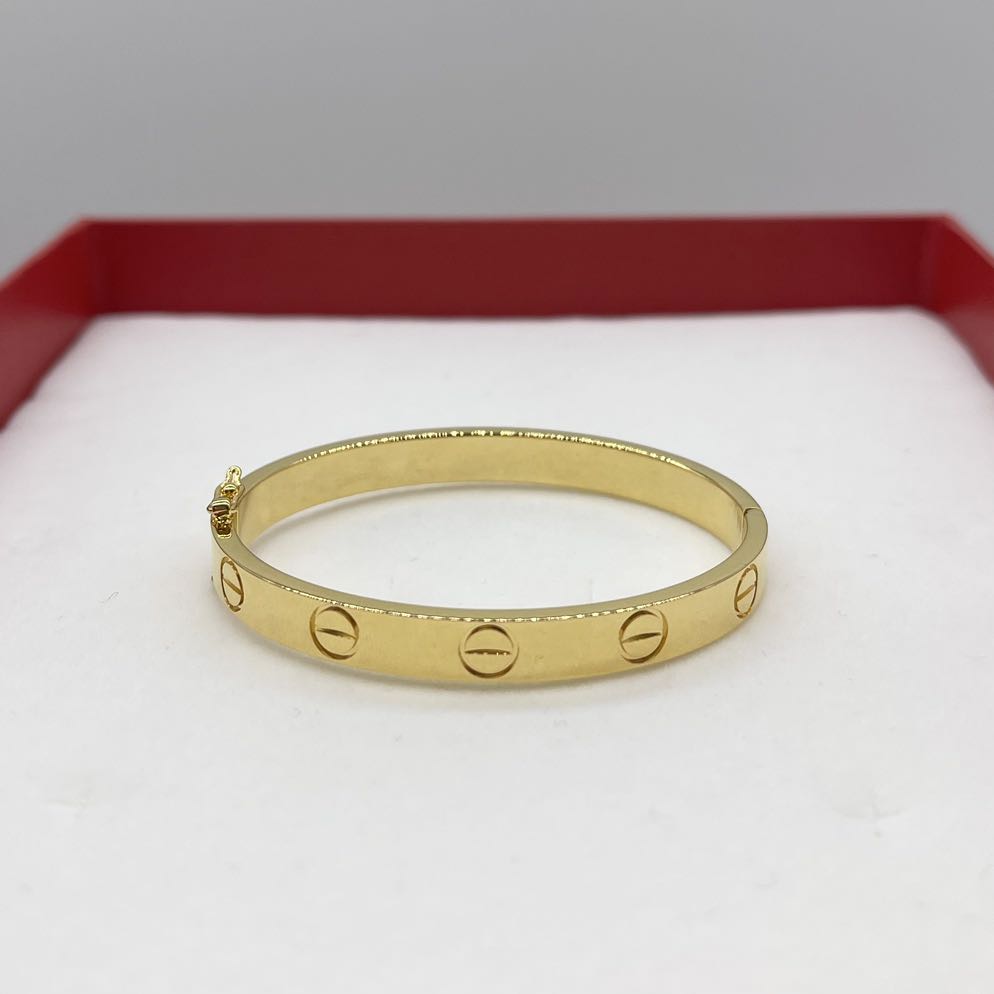 Gold sale love bangle