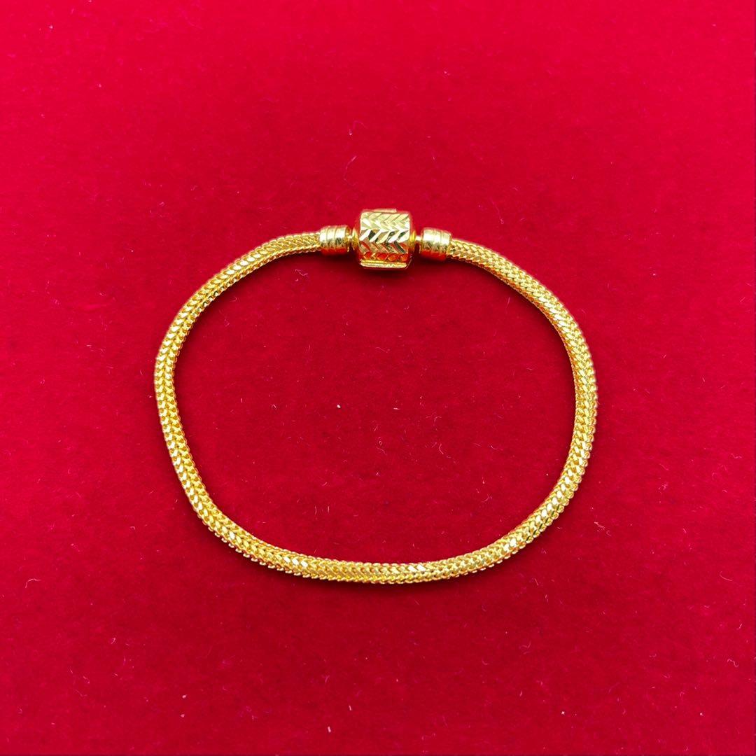 916 GOLD PANDORA BRACELET FOR CHARMS PENDANTS